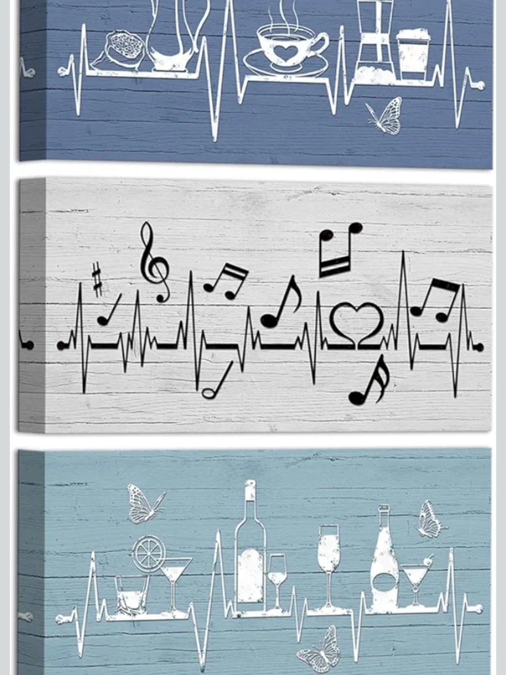 Music Heartbeat Wall Art Canvas Print